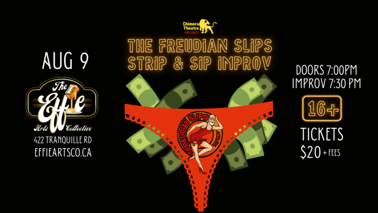 Chimera Theatre’s The Freudian Slips Strip n Sip Improv
